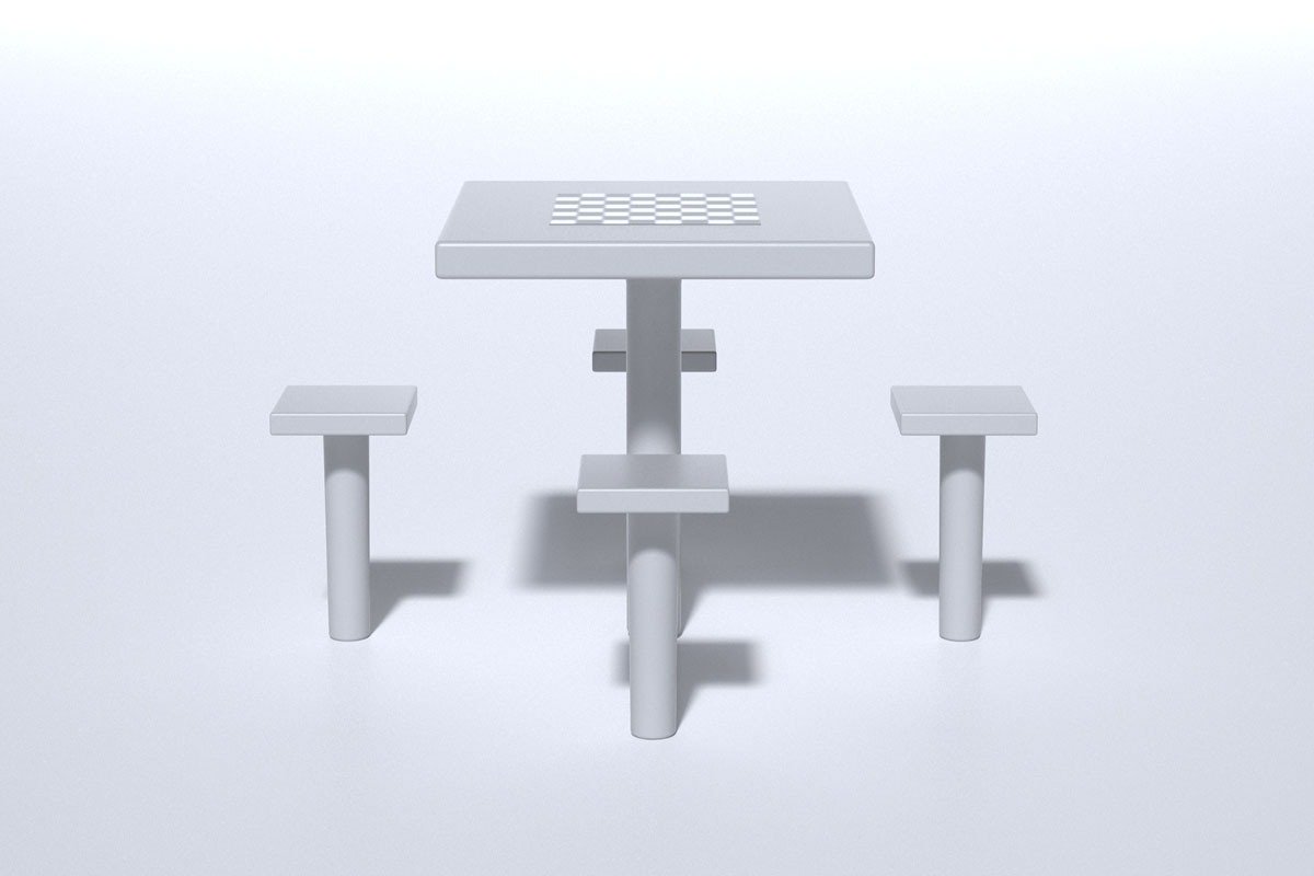 MESA QUADRADA DE CONCRETO - ME 408