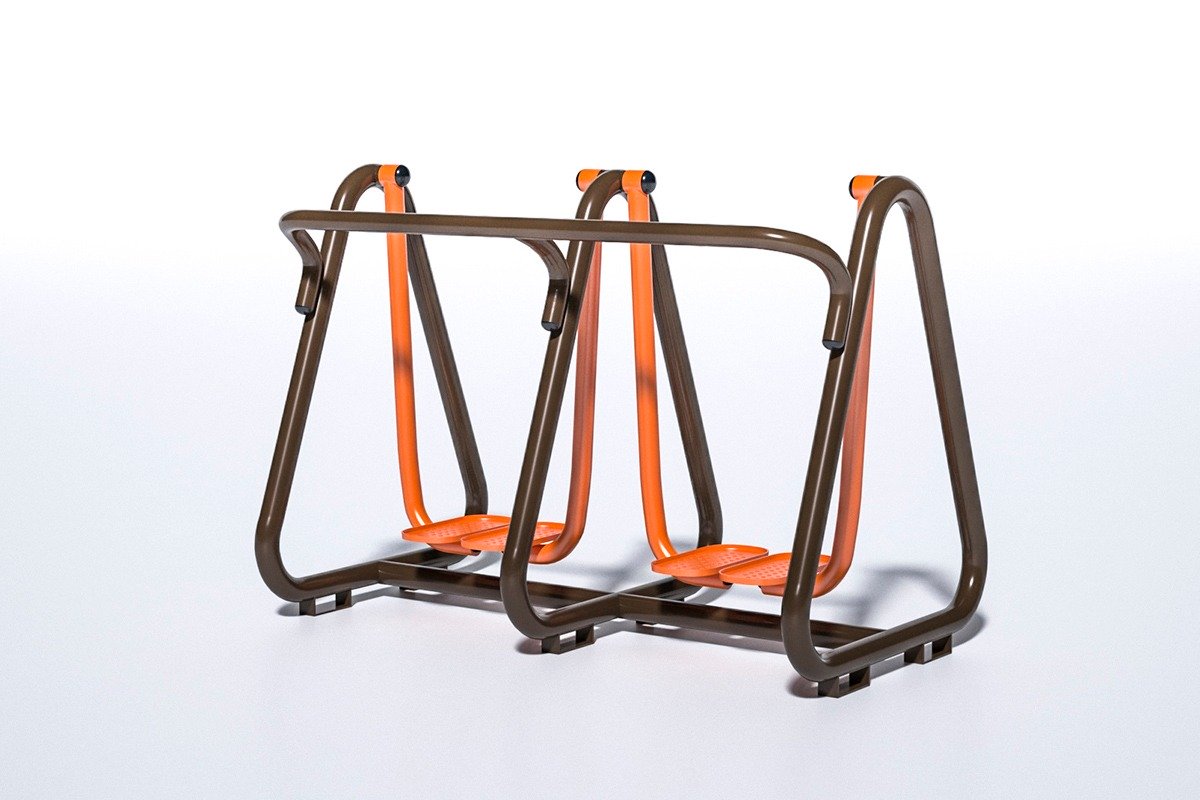 APARELHO SIMULADOR DE CAMINHADA DUPLA  PARA TERCEIRA IDADE